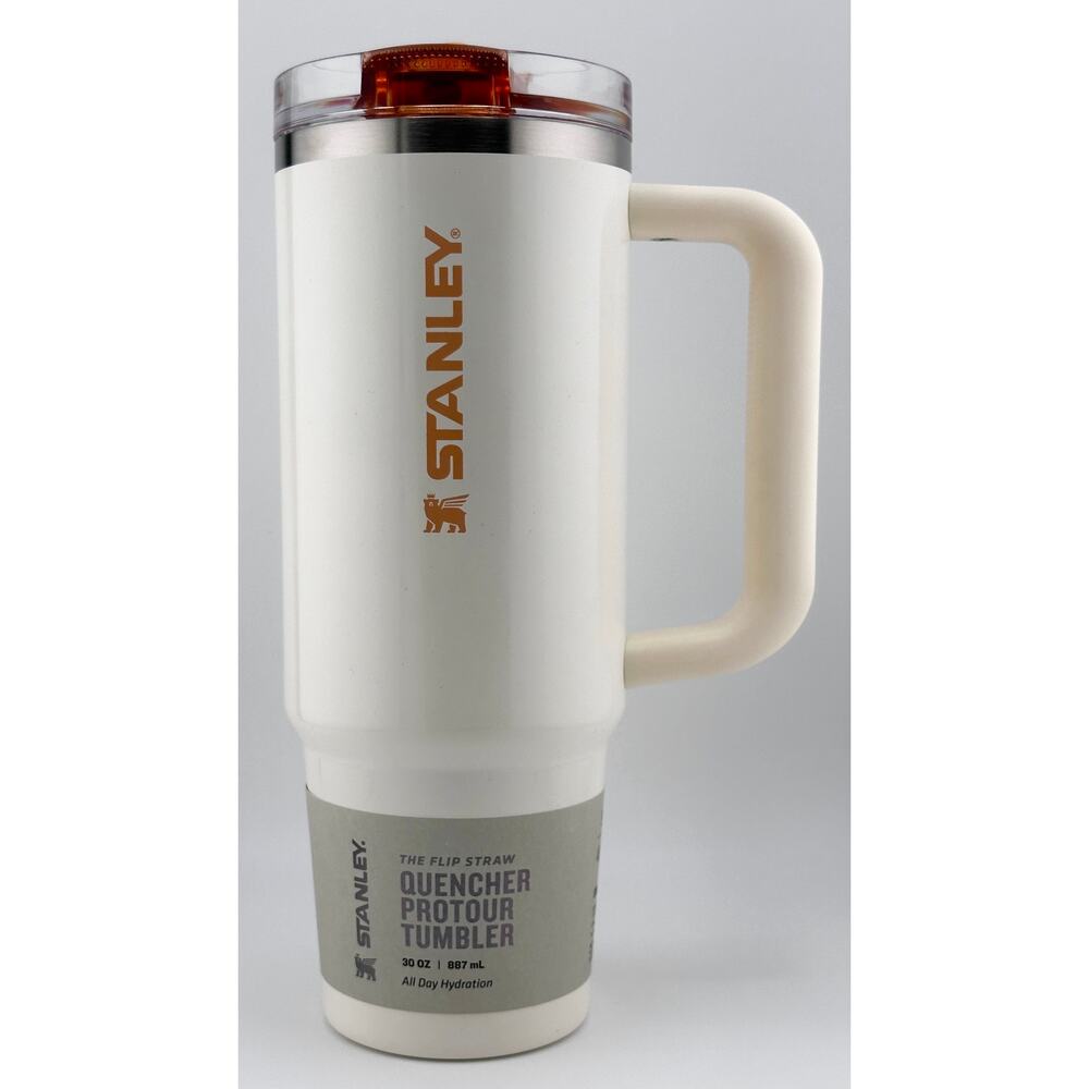Stanley Quencher ProTour Flip Straw 30 oz Tumbler; CREAM APRICOT GLOSS